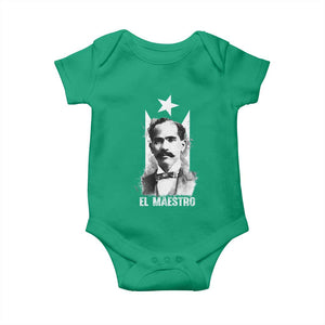Pedro Albizu Campos Baby Onesie El Maestro Black Puerto Rico Flag TS11 Irish Green Print Your Wear