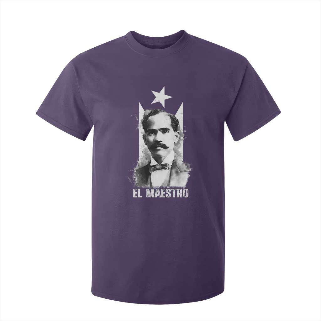 Pedro Albizu Campos T Shirt For Kid El Maestro Black Puerto Rico Flag TS11 Purple Print Your Wear