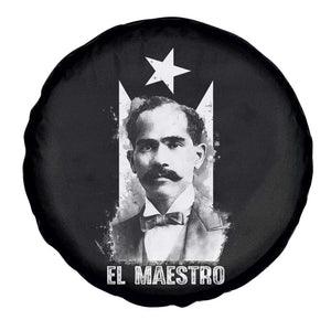 Pedro Albizu Campos Spare Tire Cover El Maestro Black Puerto Rico Flag TS11 Print Your Wear