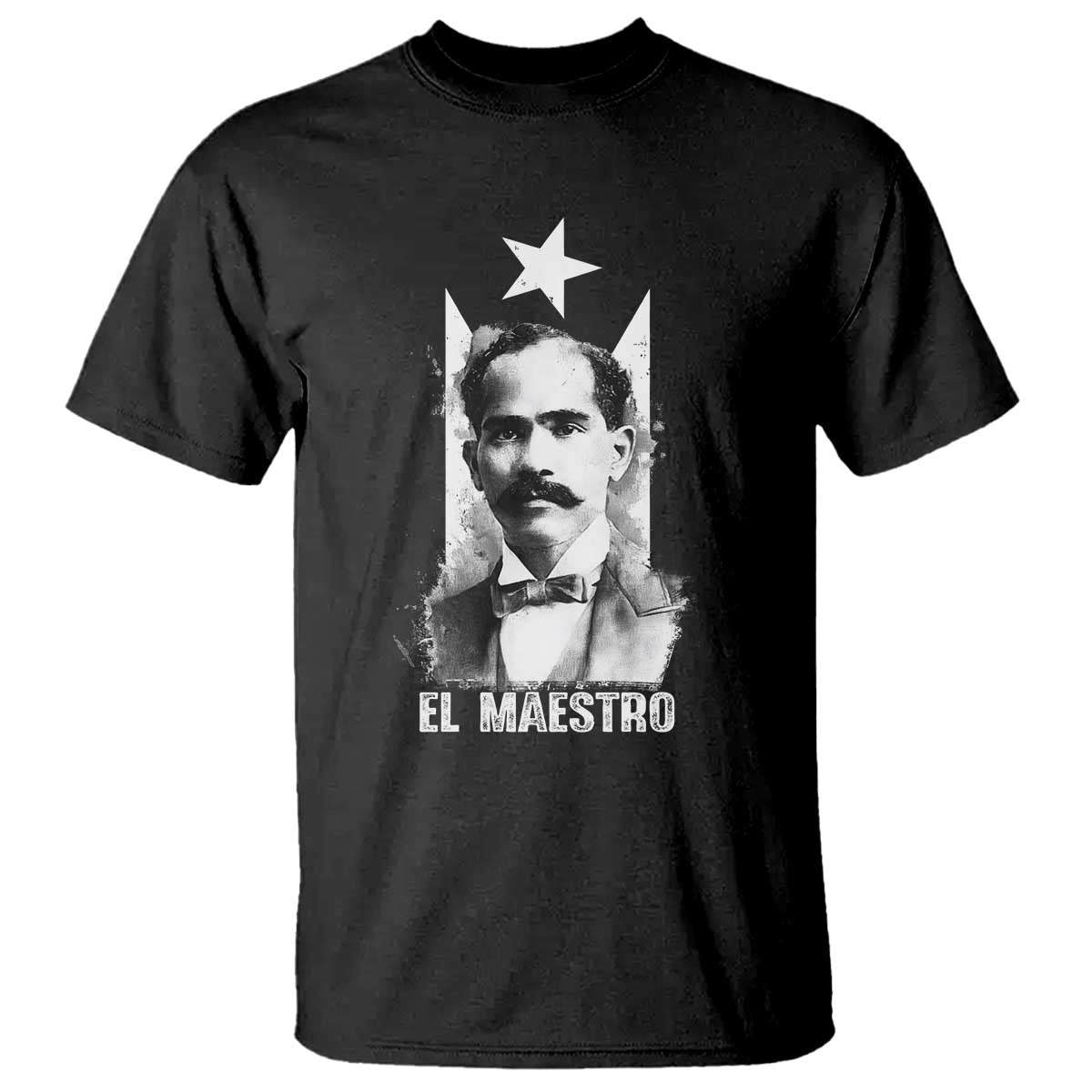 Pedro Albizu Campos T Shirt El Maestro Black Puerto Rico Flag TS11 Black Print Your Wear