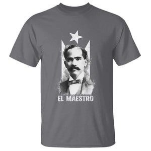 Pedro Albizu Campos T Shirt El Maestro Black Puerto Rico Flag TS11 Charcoal Print Your Wear
