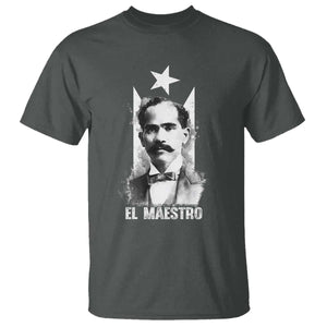 Pedro Albizu Campos T Shirt El Maestro Black Puerto Rico Flag TS11 Dark Heather Print Your Wear