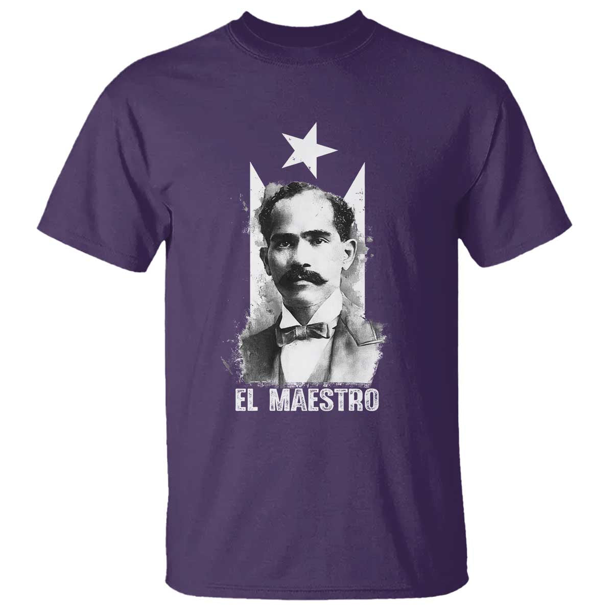 Pedro Albizu Campos T Shirt El Maestro Black Puerto Rico Flag TS11 Purple Print Your Wear