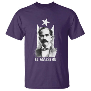Pedro Albizu Campos T Shirt El Maestro Black Puerto Rico Flag TS11 Purple Print Your Wear
