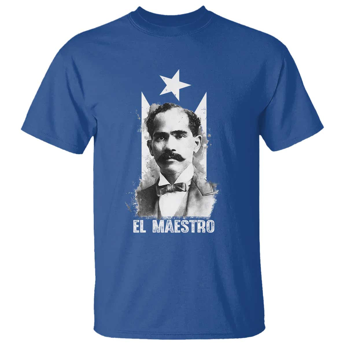 Pedro Albizu Campos T Shirt El Maestro Black Puerto Rico Flag TS11 Royal Blue Print Your Wear