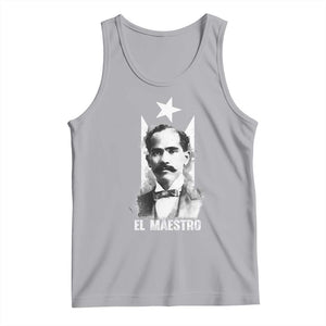 Pedro Albizu Campos Tank Top El Maestro Black Puerto Rico Flag TS11 Athletic Heather Print Your Wear