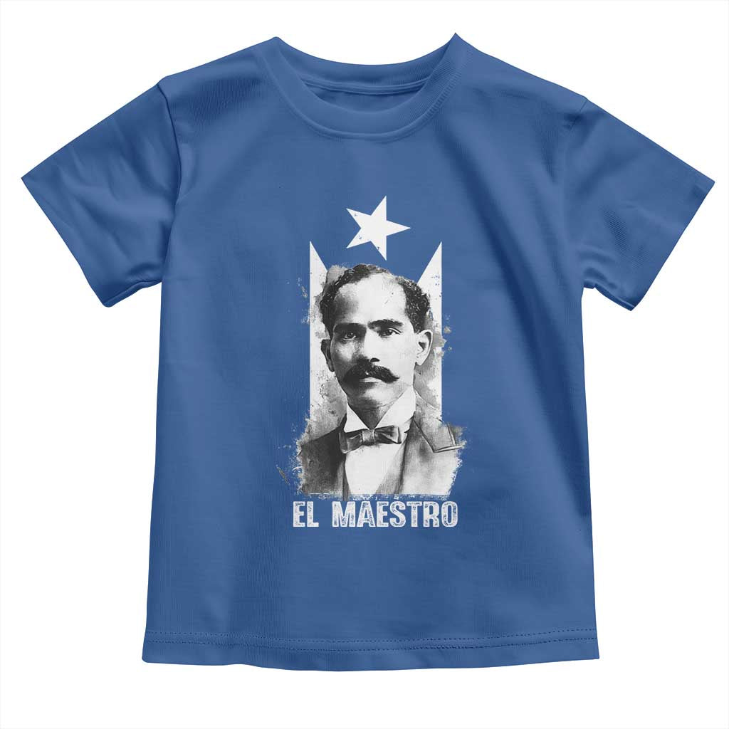 Pedro Albizu Campos Toddler T Shirt El Maestro Black Puerto Rico Flag TS11 Royal Blue Print Your Wear