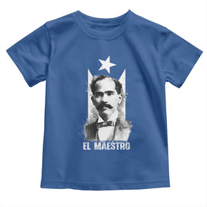 Pedro Albizu Campos Toddler T Shirt El Maestro Black Puerto Rico Flag TS11 Royal Blue Print Your Wear