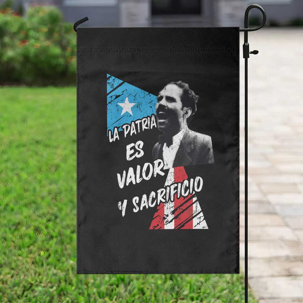 Pedro Albizu Campos Garden Flag La Patria Es Valor Y Sacrificio Puerto Rican Leader TS11 Print Your Wear