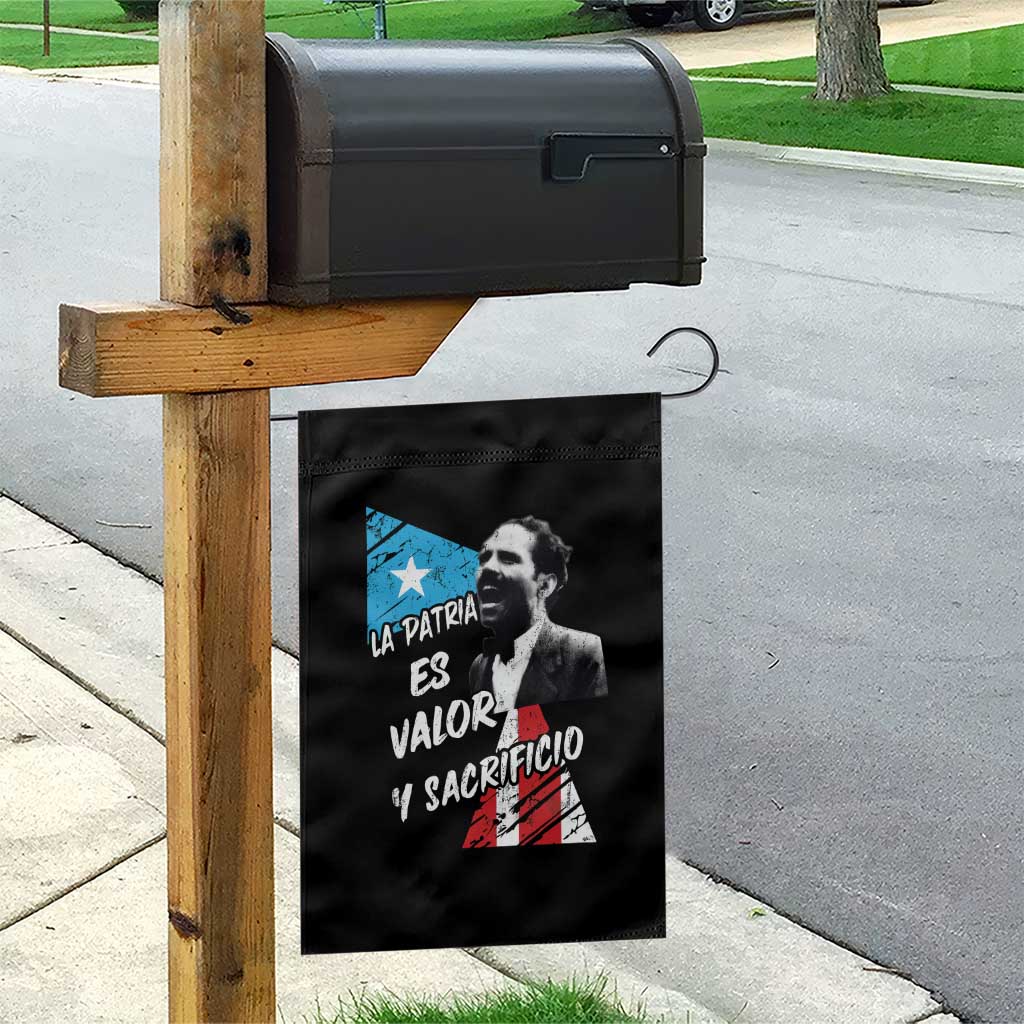 Pedro Albizu Campos Garden Flag La Patria Es Valor Y Sacrificio Puerto Rican Leader TS11 Print Your Wear