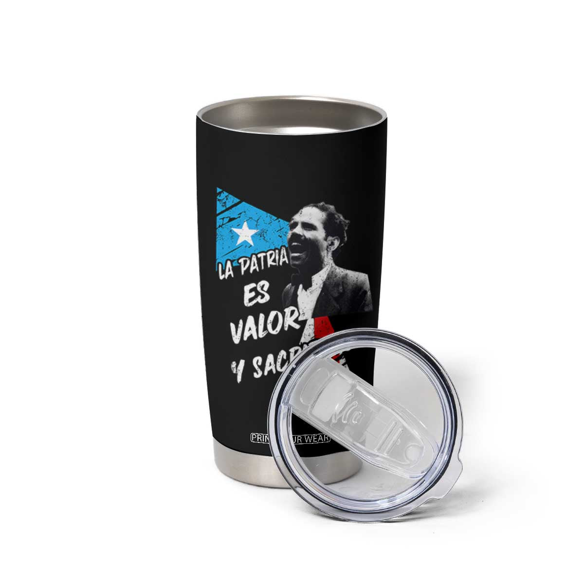 Pedro Albizu Campos Tumbler Cup La Patria Es Valor Y Sacrificio Puerto Rican Leader TS11 Print Your Wear