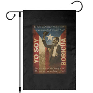 Pedro Albizu Campos Garden Flag Yo Soy Boricua Vintage Puerto Rican Flag TS11 Black Print Your Wear
