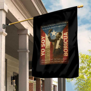Pedro Albizu Campos Garden Flag Yo Soy Boricua Vintage Puerto Rican Flag TS11 Print Your Wear