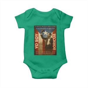 Pedro Albizu Campos Baby Onesie Yo Soy Boricua Vintage Puerto Rican Flag TS11 Irish Green Print Your Wear