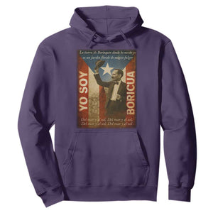 Pedro Albizu Campos Hoodie Yo Soy Boricua Vintage Puerto Rican Flag TS11 Purple Print Your Wear