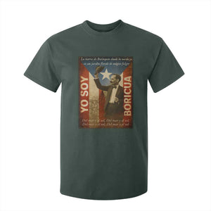 Pedro Albizu Campos T Shirt For Kid Yo Soy Boricua Vintage Puerto Rican Flag TS11 Dark Forest Green Print Your Wear