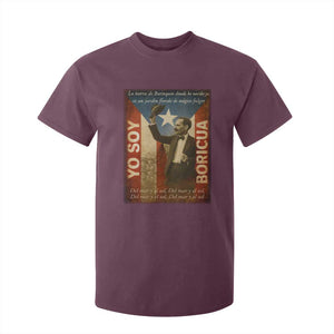 Pedro Albizu Campos T Shirt For Kid Yo Soy Boricua Vintage Puerto Rican Flag TS11 Maroon Print Your Wear