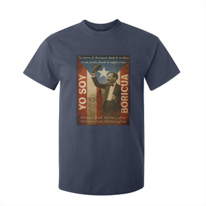 Pedro Albizu Campos T Shirt For Kid Yo Soy Boricua Vintage Puerto Rican Flag TS11 Navy Print Your Wear