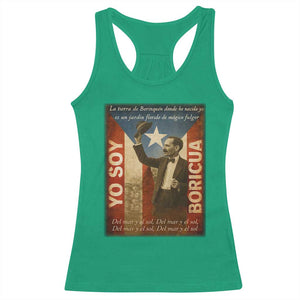 Pedro Albizu Campos Racerback Tank Top Yo Soy Boricua Vintage Puerto Rican Flag TS11 Irish Green Print Your Wear