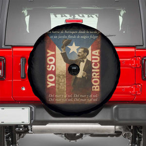 Pedro Albizu Campos Spare Tire Cover Yo Soy Boricua Vintage Puerto Rican Flag TS11 Black Print Your Wear