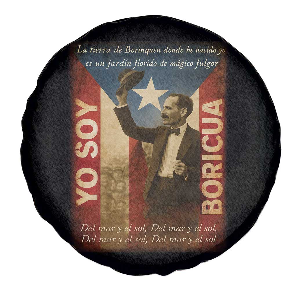 Pedro Albizu Campos Spare Tire Cover Yo Soy Boricua Vintage Puerto Rican Flag TS11 Print Your Wear