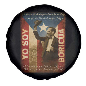 Pedro Albizu Campos Spare Tire Cover Yo Soy Boricua Vintage Puerto Rican Flag TS11 Print Your Wear