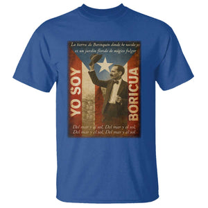 Pedro Albizu Campos T Shirt Yo Soy Boricua Vintage Puerto Rican Flag TS11 Royal Blue Print Your Wear