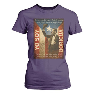 Pedro Albizu Campos T Shirt For Women Yo Soy Boricua Vintage Puerto Rican Flag TS11 Purple Print Your Wear
