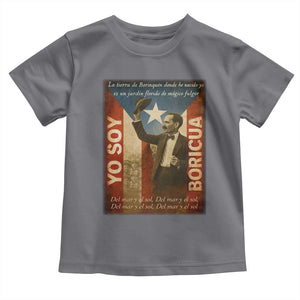 Pedro Albizu Campos Toddler T Shirt Yo Soy Boricua Vintage Puerto Rican Flag TS11 Charcoal Print Your Wear