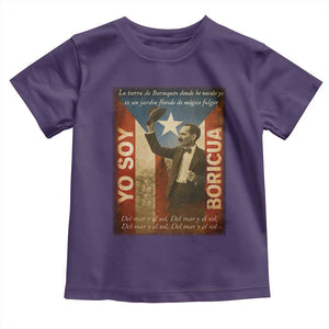 Pedro Albizu Campos Toddler T Shirt Yo Soy Boricua Vintage Puerto Rican Flag TS11 Purple Print Your Wear