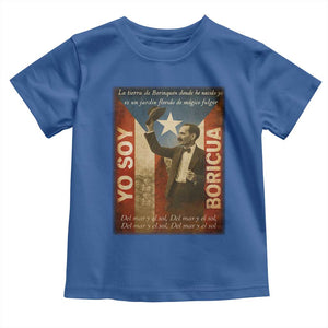 Pedro Albizu Campos Toddler T Shirt Yo Soy Boricua Vintage Puerto Rican Flag TS11 Royal Blue Print Your Wear