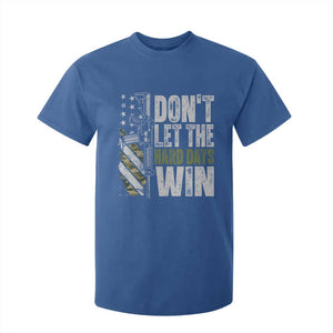 Don't Let The Hard Days Win T Shirt For Kid Inspirational Mental Health Gun Camo American Flag TS11 Royal Blue Print Your Wear