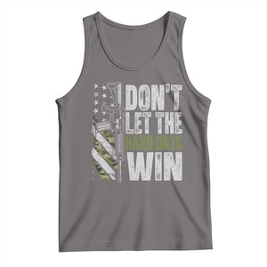 Don't Let The Hard Days Win Tank Top Inspirational Mental Health Gun Camo American Flag TS11 Deep Heather Print Your Wear