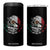 Mexico Coat Of Arms Mexican Flag Seal Symbol 4 in 1 Can Cooler Tumbler TS11 One Size: 16 oz Black Print Your Wear