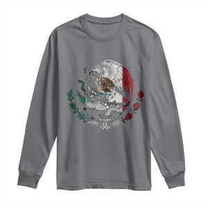 Mexico Coat Of Arms Mexican Flag Seal Symbol Long Sleeve Shirt TS11 Charcoal Print Your Wear