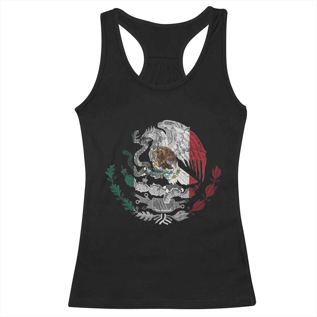 Mexico Coat Of Arms Mexican Flag Seal Symbol Racerback Tank Top TS11 Black Print Your Wear