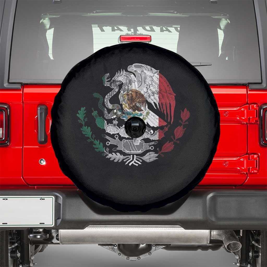 Mexico Coat Of Arms Mexican Flag Seal Symbol Spare Tire Cover TS11 Black Print Your Wear