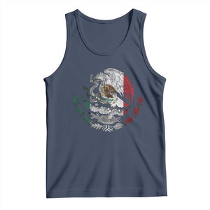 Mexico Coat Of Arms Mexican Flag Seal Symbol Tank Top TS11 Navy Print Your Wear
