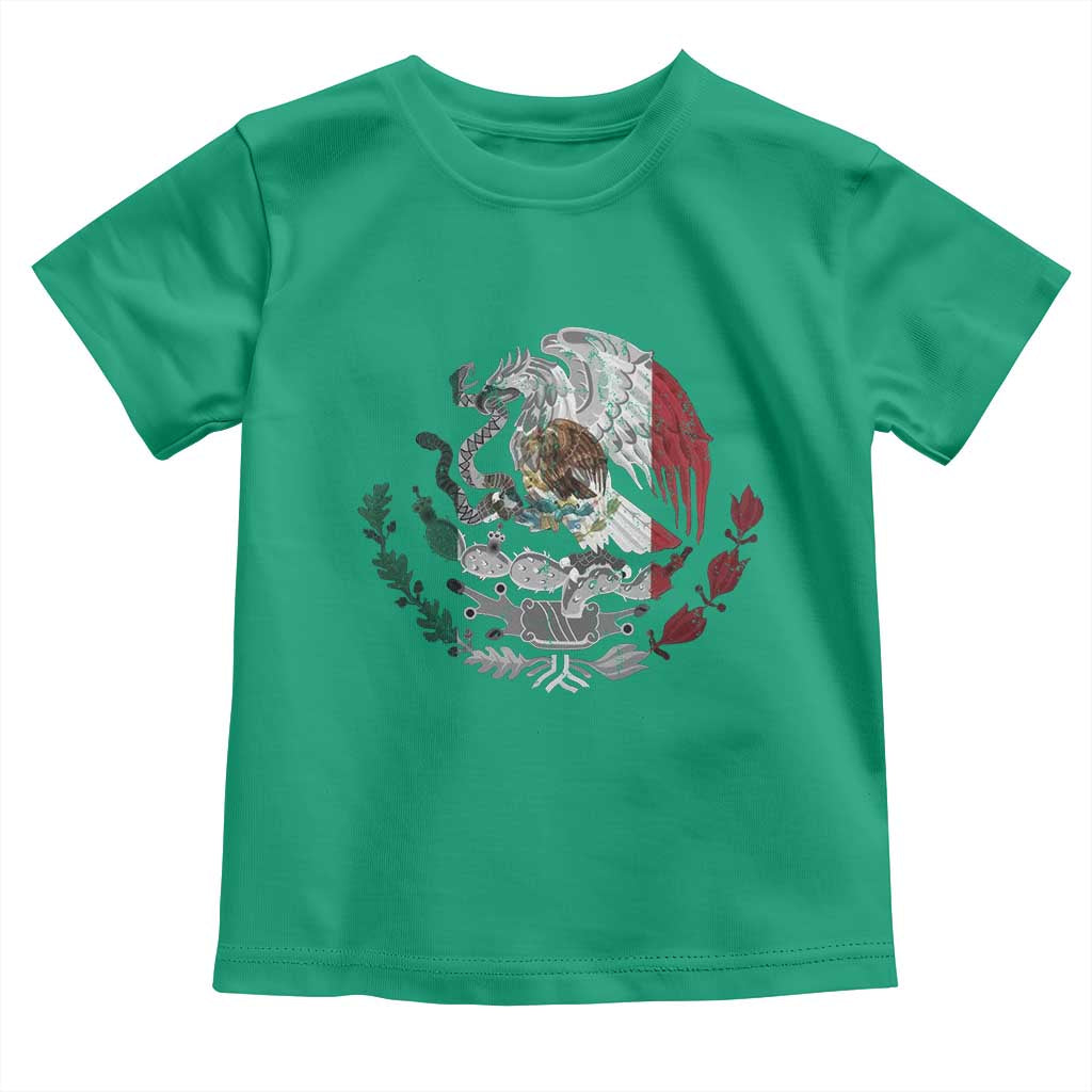 Mexico Coat Of Arms Mexican Flag Seal Symbol Toddler T Shirt TS11 Irish Green Print Your Wear