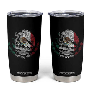 Mexico Coat Of Arms Mexican Flag Seal Symbol Tumbler Cup TS11 Black Print Your Wear