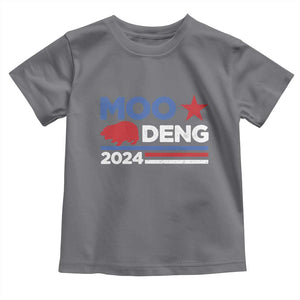 Funny Moo Deng 2024 Baby Shirt Star Striped TS11 Charcoal Print Your Wear