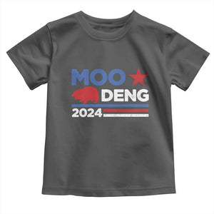 Funny Moo Deng 2024 Baby Shirt Star Striped TS11 Dark Heather Print Your Wear