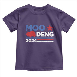 Funny Moo Deng 2024 Baby Shirt Star Striped TS11 Purple Print Your Wear