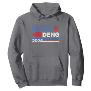 Funny Moo Deng 2024 Hoodie Star Striped TS11 Charcoal Print Your Wear