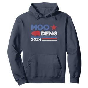 Funny Moo Deng 2024 Hoodie Star Striped TS11 Navy Print Your Wear