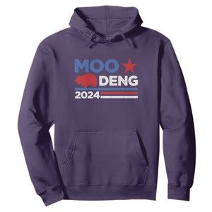 Funny Moo Deng 2024 Hoodie Star Striped TS11 Purple Print Your Wear