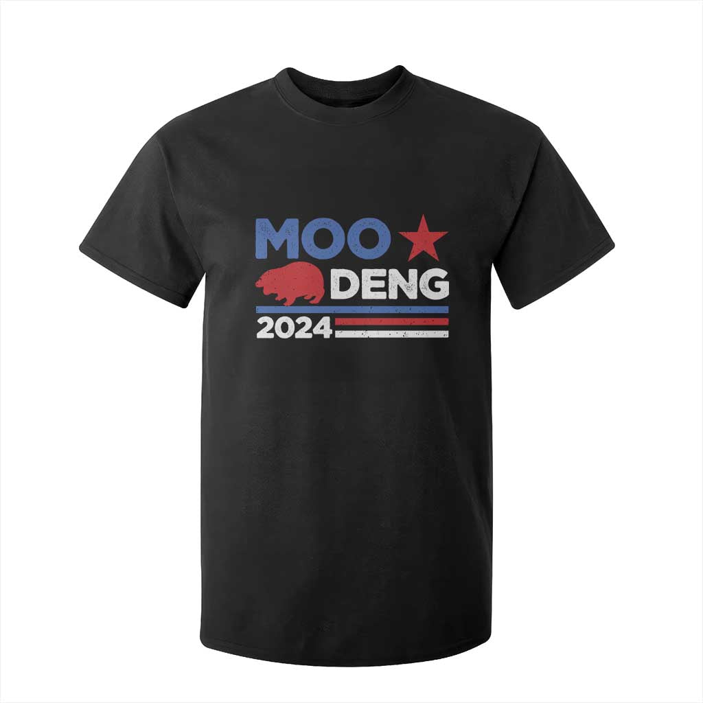 Funny Moo Deng 2024 T Shirt For Kid Star Striped TS11 Black Print Your Wear