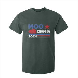 Funny Moo Deng 2024 T Shirt For Kid Star Striped TS11 Dark Forest Green Print Your Wear