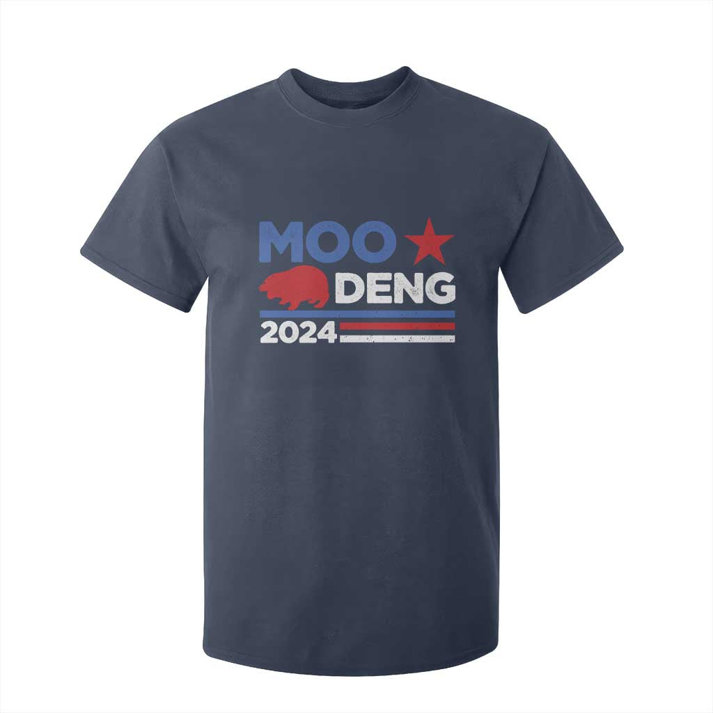 Funny Moo Deng 2024 T Shirt For Kid Star Striped TS11 Navy Print Your Wear