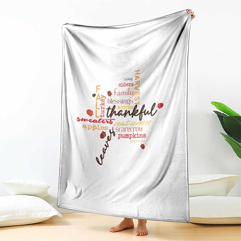 Thanksgiving Maple Leaf Fall Season Throw Blanket TS11 Print Your Wear